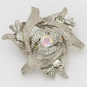 Silver Geometric Shaped Brooch Formal Evening Brooch‎
